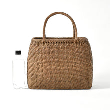Load image into Gallery viewer, Japanese Wild Grape Vine Basket Bag (Rounded Corners, Large)