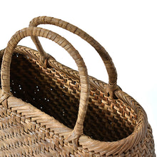 Load image into Gallery viewer, Japanese Wild Grape Vine Basket Bag (Rounded Corners, Medium)