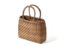Load image into Gallery viewer, Japanese wild grape vine basket bag (rounded corners, small)