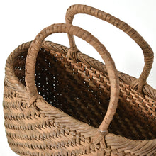 Load image into Gallery viewer, Japanese wild grape vine basket bag (rounded corners, small)