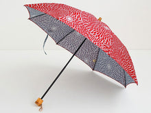 Load image into Gallery viewer, Isamoyo Furoshiki Folding Umbrella (Chrysanthemum) for Sun and Rain, 50cm Main Rib, 8 Steel Ribs (990267)