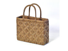 Load image into Gallery viewer, Japanese wild grape vine basket bag (square, tortoiseshell)