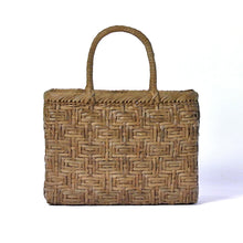 Load image into Gallery viewer, Japanese wild grape vine basket bag (square, tortoiseshell)
