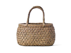 Japanese Wild Grape Vine Basket Bag (Flower Weave, Round C)