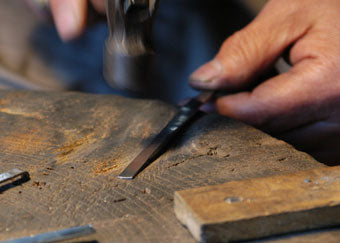 Soaking in water and weaving