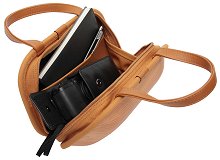 Load image into Gallery viewer, Wooden bag Monacca kaku shou Persimmon dyeing