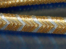 Load image into Gallery viewer, Gold and silver thread braid strap Yamatogumi
