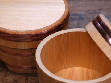 Kiso Sawara Edo rice container (1 sho)