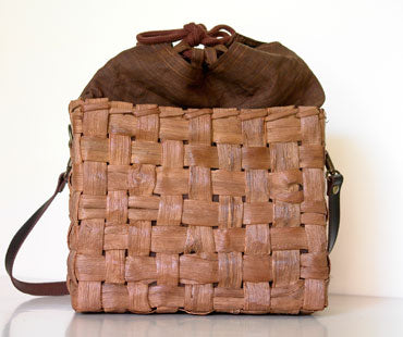 Japanese wild grape vine basket bag (Shoulder bag, wide, medium width)