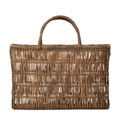 Japanese Wild Grape Vine Basket Bag (Openwork, Large)