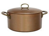 Hammered copperware Extra-thick stew pot