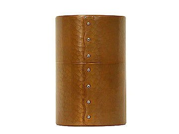 Hammered Copper Tea Caddy with Hammered Texture (Natural Color) 100g