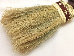 Nanbu broom Japanese clothing brush, persimmon tannin dyed thread