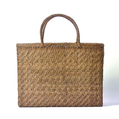 Japanese Wild Grape Vine Basket Bag (Tote Bag, Large)