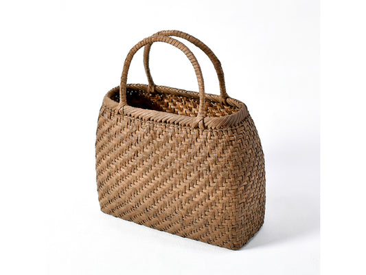 Japanese Wild Grape Vine Basket Bag (Rounded Corners, Large)
