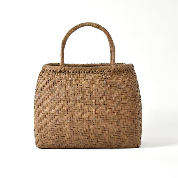 Japanese Wild Grape Vine Basket Bag (Rounded Corners, Large)