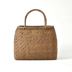Japanese Wild Grape Vine Basket Bag (Rounded Corners, Large)
