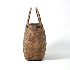 Japanese Wild Grape Vine Basket Bag (Rounded Corners, Large)