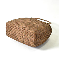 Japanese Wild Grape Vine Basket Bag (Rounded Corners, Large)