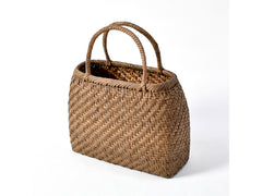 Japanese Wild Grape Vine Basket Bag (Rounded Corners, Large)