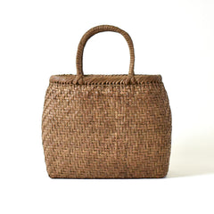 Japanese Wild Grape Vine Basket Bag (Rounded Corners, Medium)
