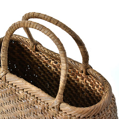 Japanese Wild Grape Vine Basket Bag (Rounded Corners, Medium)
