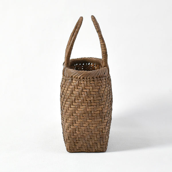 Japanese wild grape vine basket bag (rounded corners, small)