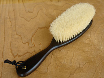 Natural bristle clothes brush