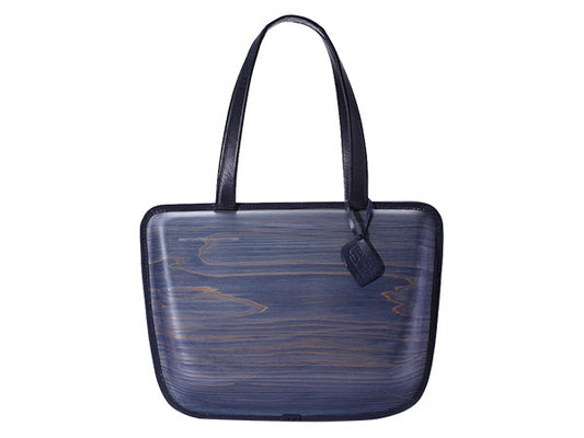 Wooden bag monacca Leaf Indigo (Navy)