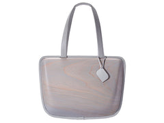 Wooden bag monacca Leaf Ash (gray)