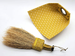 Nanbu broom Table broom set, yellow