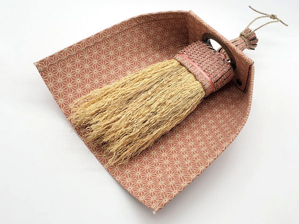 Nanbu broom Table broom set, pink