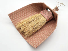Nanbu broom Table broom set, pink