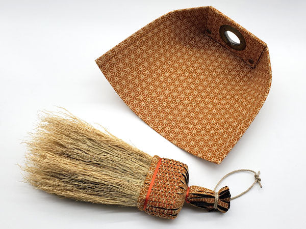 Nanbu broom Table broom set, orange