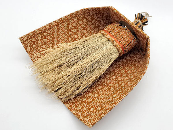 Nanbu broom Table broom set, orange