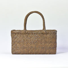 Japanese wild grape vine basket bag (square and horizontal)