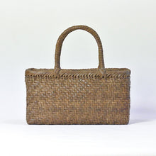 Load image into Gallery viewer, Japanese wild grape vine basket bag (square and horizontal)
