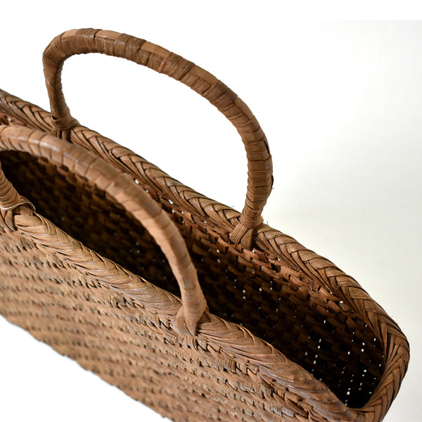 Japanese wild grape vine basket bag (Tote D6)