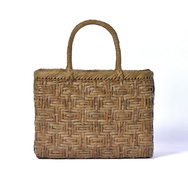 Japanese wild grape vine basket bag (square, tortoiseshell)