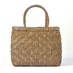 Japanese wild grape vine basket bag (Rounded corners, small, diamond-shaped, three-braid)
