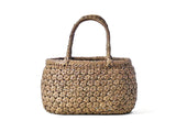 Japanese Wild Grape Vine Basket Bag (Flower Weave, Round C)