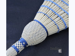 Nanbu broom Organic small broom, plain wood, indigo dye