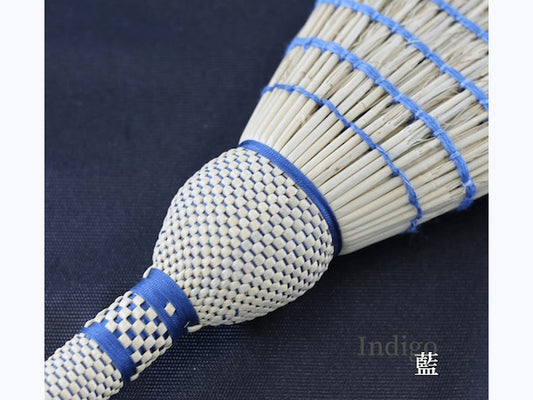 Nanbu broom Organic small broom, plain wood, indigo dye