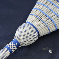 Nanbu broom Organic small broom, plain wood, indigo dye