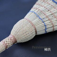 Nanbu broom Organic small broom, plain wood, persimmon tannin dye