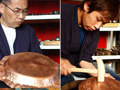 Fukido's hammered copperware