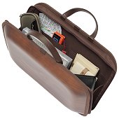 Wooden bag monacca Brown (with shoulder strap)