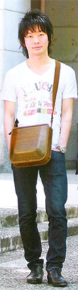 Wooden bag monacca Postman Brown