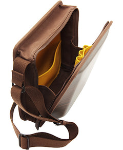 Wooden bag monacca Postman Brown