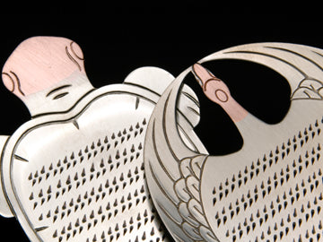 Pure copper grater crane and turtle set (for wasabi)